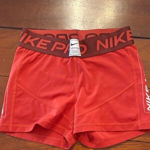 Nike Women's Red Athletic Shorts